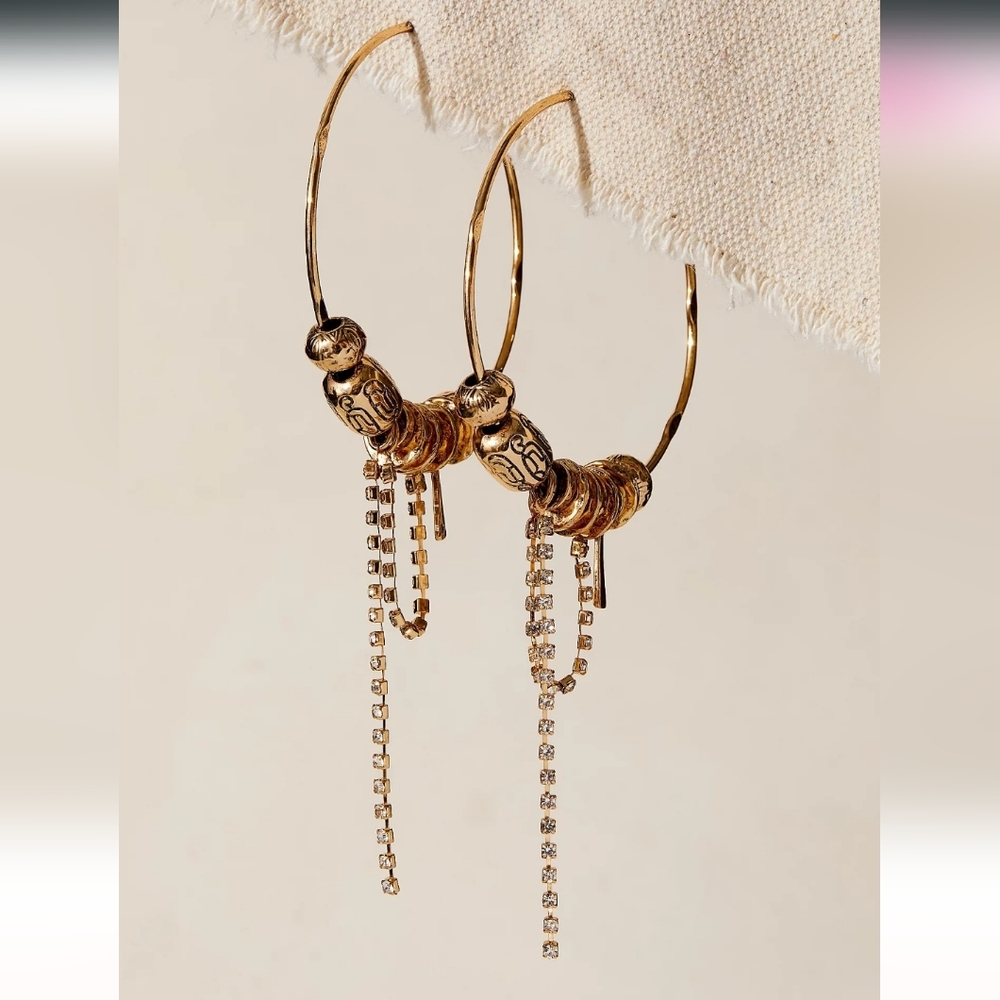 FREE PEOPLE Flume Hoop Earrings - Picture 2 of 7
